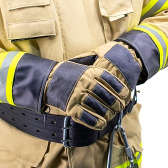 Перчатки специальные пятипалые для пожарных